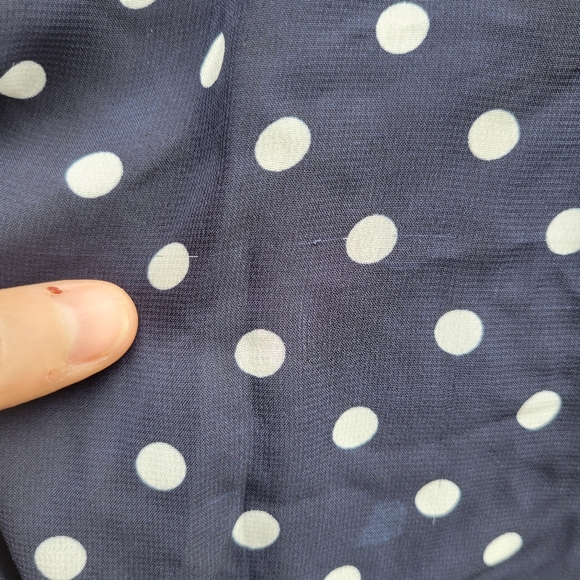 Girls ruffle flutter flowy polka dot dress size 7 - Picture 6 of 11